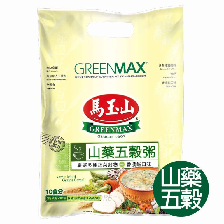 馬玉山 台灣 無添加即沖 山藥五穀粥